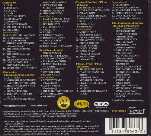 Jerry Garcia All Good Things: The Studio Sessions CD Album Box Set US JGCDXAL813434