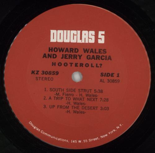 Jerry Garcia Hooteroll? vinyl LP album (LP record) US JGCLPHO306283