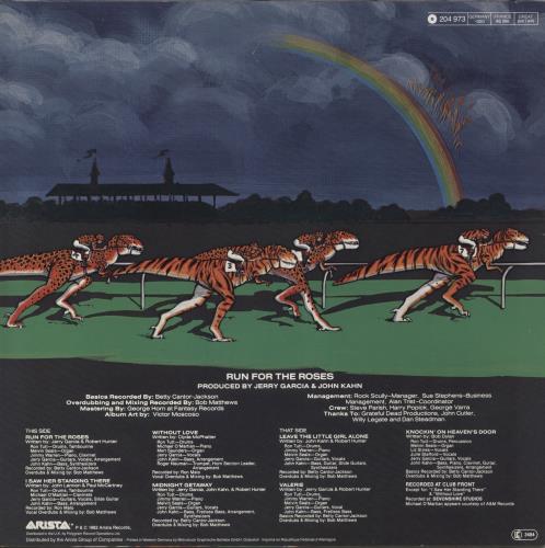 Jerry Garcia Run For The Roses vinyl LP album (LP record) German JGCLPRU341723