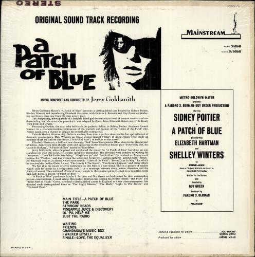 Jerry Goldsmith A Patch Of Blue vinyl LP album (LP record) US J-0LPAP691433