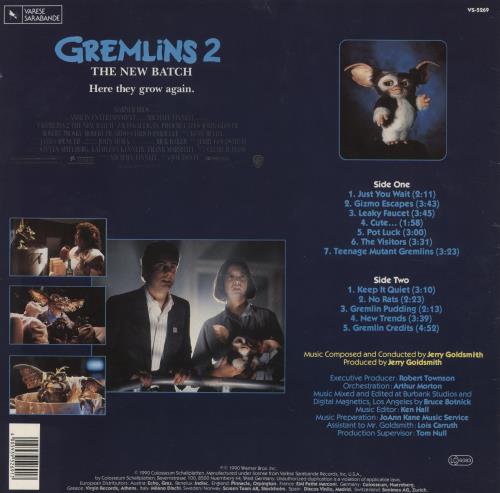 Jerry Goldsmith Gremlins 2: The New Batch vinyl LP album (LP record) UK J-0LPGR856234