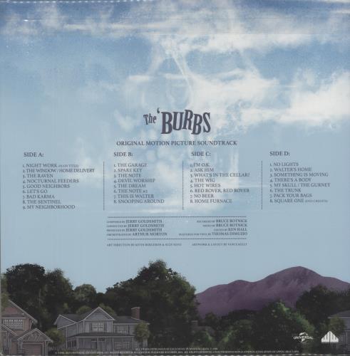 Jerry Goldsmith The 'Burbs - 180gm Turquoise & Pink Splatter Vinyl 2-LP vinyl record set (Double LP Album) US J-02LTH879162