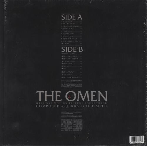 Jerry Goldsmith The Omen - Red & Black Spot Vinyl + Shrink vinyl LP album (LP record) US J-0LPTH812629