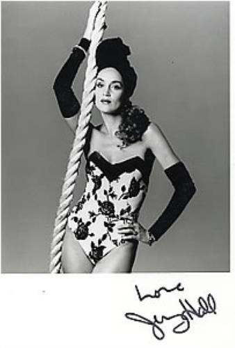 Jerry Hall Autographed Publicity Photograph photograph UK JH4PHAU260814