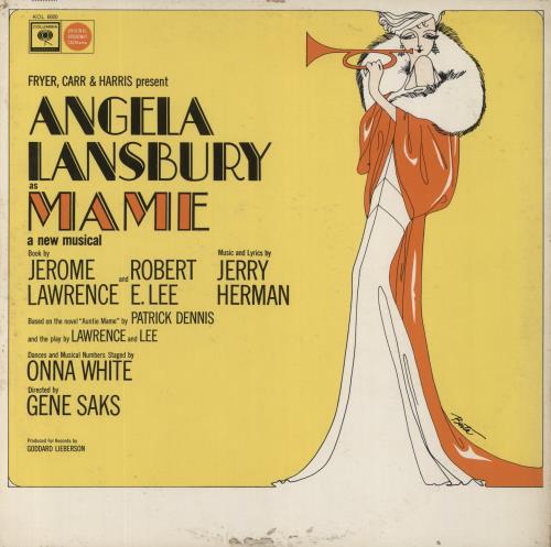 Jerry Herman Featuring Angela Lansbury Presented By Fryer*, Carr* And Harris*  Mame [A New Musical] vinyl LP album (LP record) US KZYLPFE856146