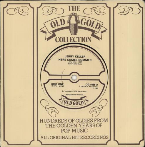 Jerry Keller Here Comes Summer 7" vinyl single (7 inch record / 45) UK JK007HE722771