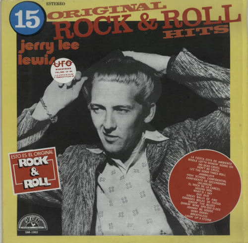 Jerry Lee Lewis 15 Original Rock & Roll Hits vinyl LP album (LP record) Mexican JLLLPOR593499