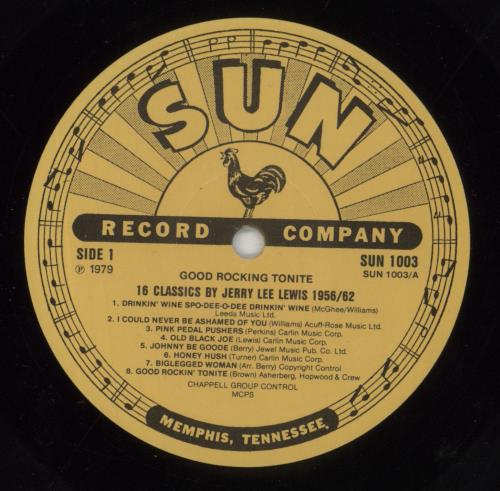 Jerry Lee Lewis Good Rocking Tonite vinyl LP album (LP record) UK JLLLPGO511725