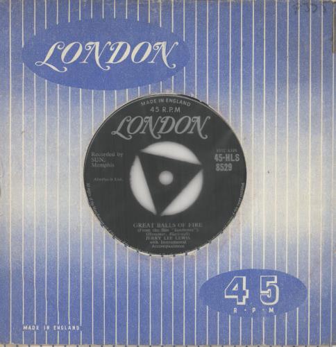 Jerry Lee Lewis Great Balls Of Fire - VG 7" vinyl single (7 inch record / 45) UK JLL07GR723395
