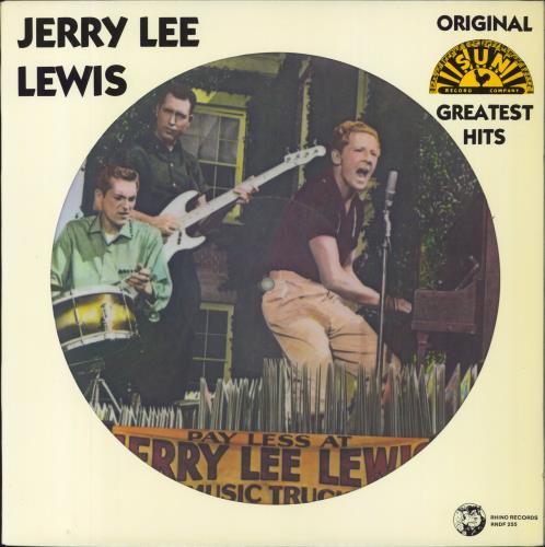 Jerry Lee Lewis Greatest Hits picture disc LP (vinyl picture disc album) US JLLPDGR456912