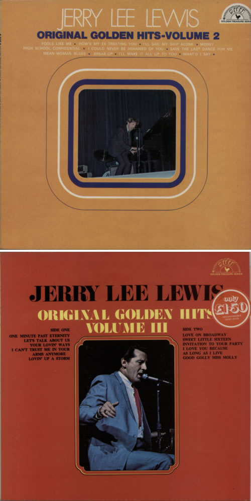 Jerry Lee Lewis Original Golden Hits Volumes 1 - 3 3-LP vinyl record set (Triple LP Album) UK JLL3LOR613835