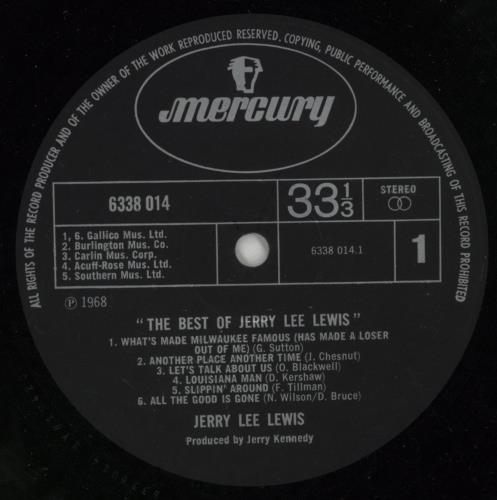 Jerry Lee Lewis The Best Of vinyl LP album (LP record) UK JLLLPTH488085