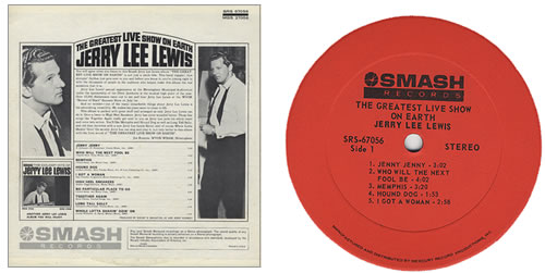 Jerry Lee Lewis The Greatest Live Show On Earth vinyl LP album (LP record) US JLLLPTH373286