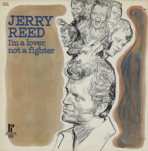 Jerry Reed I'm A Lover, Not A Fighter vinyl LP album (LP record) Canadian JPVLPIM757082