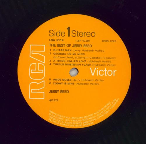 Jerry Reed The Best Of vinyl LP album (LP record) UK JPVLPTH656394