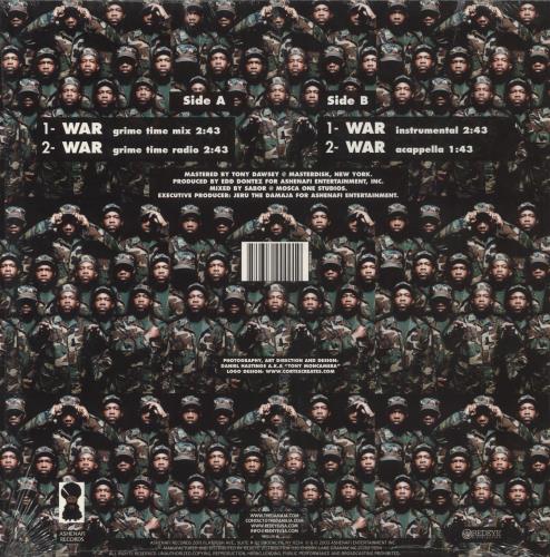 Jeru The Damaja War 12" vinyl single (12 inch record / Maxi-single) US Q6912WA855132