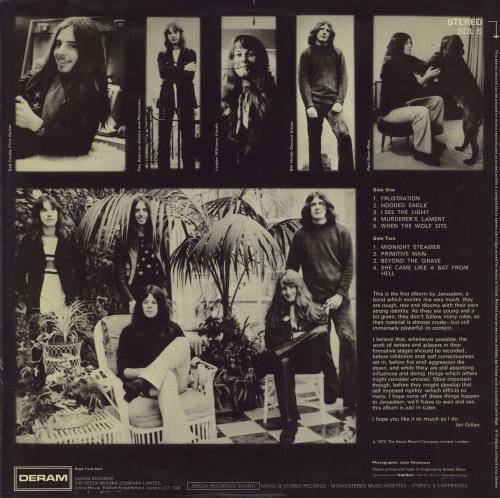 Jerusalem Jerusalem - 2nd vinyl LP album (LP record) UK JR8LPJE802867