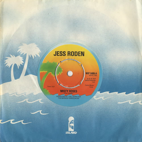 Jess Roden Misty Roses 7" vinyl single (7 inch record / 45) UK JSR07MI450608