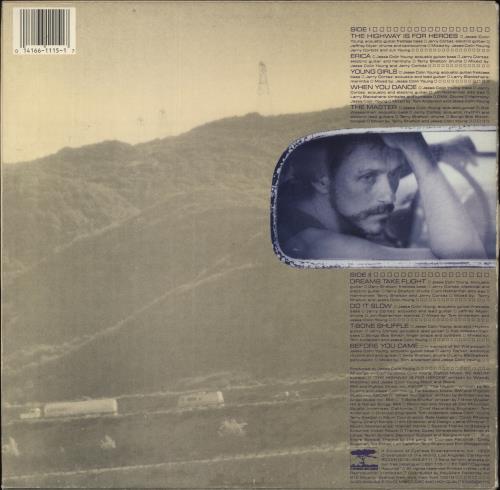 Jesse Colin Young The Highway Is For Heroes vinyl LP album (LP record) US JCYLPTH865660