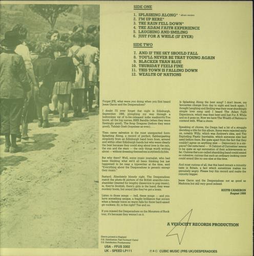 Jesse Garon & The Desperadoes A Cabinet Of Curiosities vinyl LP album (LP record) UK JCXLPAC652190