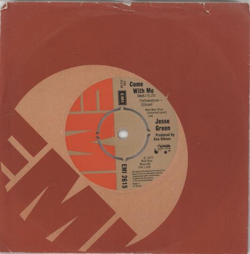 Jesse Green Come With Me 7" vinyl single (7 inch record / 45) UK J1107CO573631