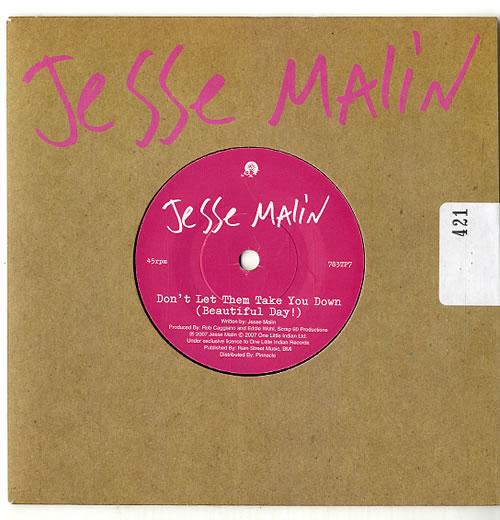 Jesse Malin Don't Let Them Take You Down [Beautiful Day] 7" vinyl single (7 inch record / 45) UK ESM07DO389629