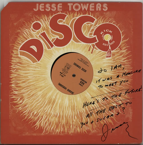 Jesse Towers Give Me Your Body While We're Dancin' - Autographed 12" vinyl single (12 inch record / Maxi-single) US KXV12GI604996
