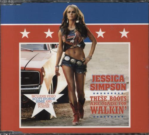 Jessica Simpson These Boots Are Made For Walkin' - CD 2 CD single (CD5 / 5") UK JPSC5TH791950