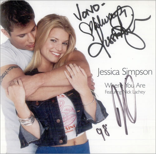 Jessica Simpson Where You Are - Autographed CD single (CD5 / 5") US JPSC5WH499801