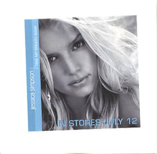 Jessica Simpson Take My Breath Away Australian Promo Cd R Acetate