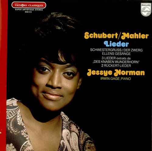 Jessye Norman Schubert / Mahler - Lieder / Songs vinyl LP album (LP record) French K8VLPSC533400