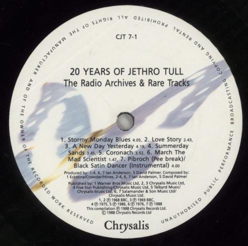 Jethro Tull 20 Years Of Jethro Tull 2-LP vinyl record set (Double LP Album) UK TUL2LYE186850