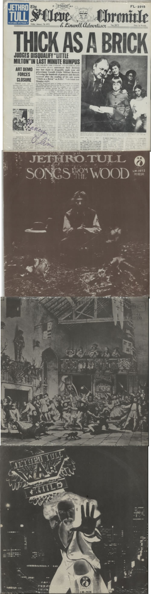 Jethro Tull A Collection Of Taiwanese Releases vinyl LP album (LP record) Taiwanese TULLPAC604298