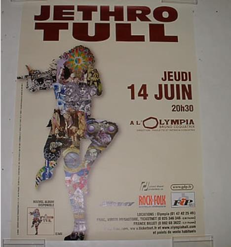Jethro Tull A L'Olympia poster French TULPOAL262797