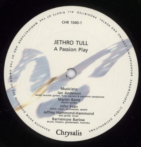 Jethro Tull A Passion Play vinyl LP album (LP record) UK TULLPAP738328