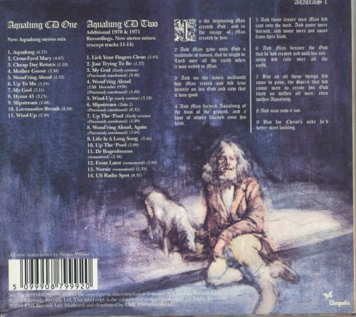 Jethro Tull Aqualung - (40th Anniversary Special Edition) 2 CD album set (Double CD) UK TUL2CAQ870447