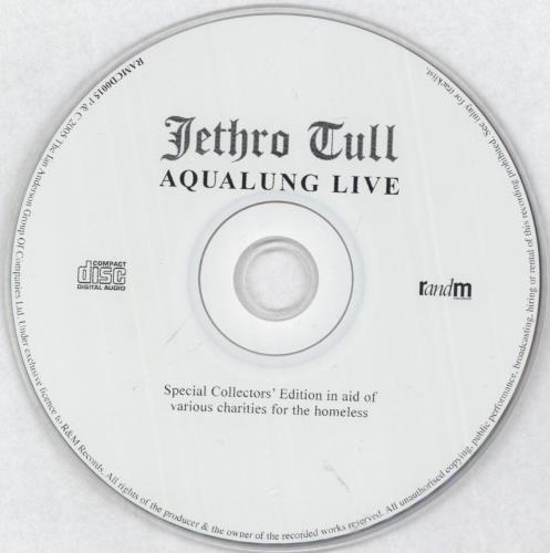 Jethro Tull Aqualung Live 2005 CD album (CDLP) UK TULCDAQ332932