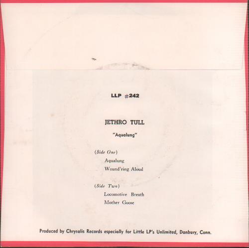 Jethro Tull Aqualung 7" vinyl single (7 inch record / 45) US TUL07AQ651634