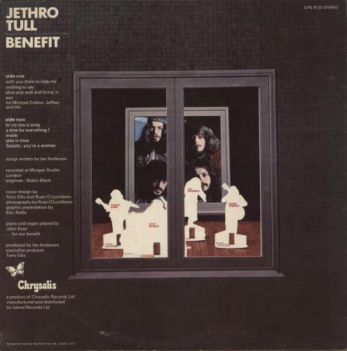 Jethro Tull Benefit - 2nd - EX vinyl LP album (LP record) UK TULLPBE577620