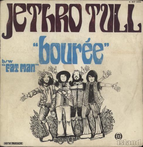 Jethro Tull Bouree + P/S - VG 7" vinyl single (7 inch record / 45) French TUL07BO888087