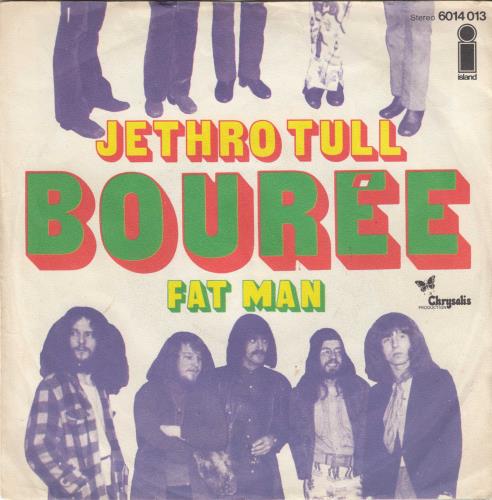 Jethro Tull Bouree + P/S 7" vinyl single (7 inch record / 45) German TUL07BO710160