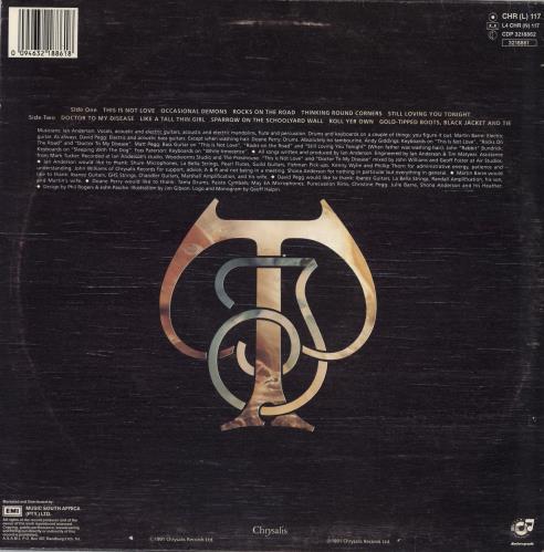 Jethro Tull Catfish Rising vinyl LP album (LP record) South African TULLPCA775549