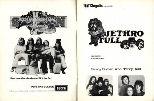 Jethro Tull Chrysalis Presents - EX tour programme UK TULTRCH742985