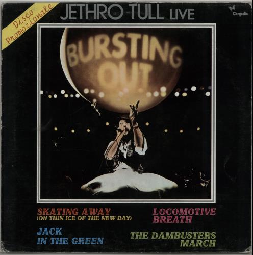 Jethro Tull Excerpts From Live-Burstin' Out 12" vinyl single (12 inch record / Maxi-single) Italian TUL12EX651602
