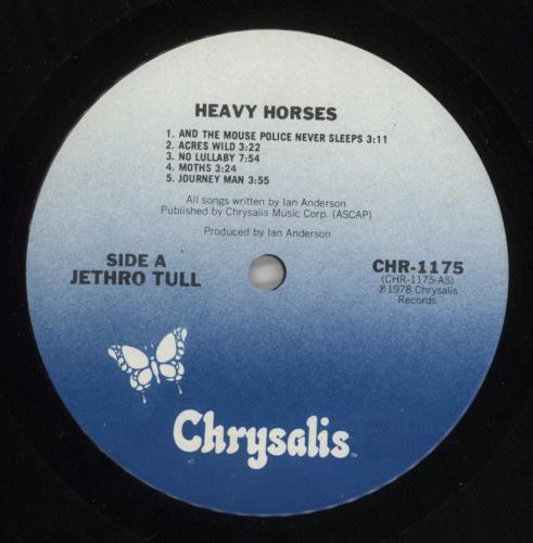 Jethro Tull Heavy Horses - 1st - EX vinyl LP album (LP record) US TULLPHE869023