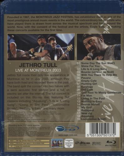 Jethro Tull Live At Montreaux 2003 - Sealed Blu Ray DVD UK TULBRLI876756