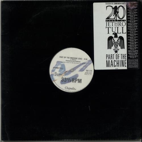 Jethro Tull Part Of The Machine 12" vinyl single (12 inch record / Maxi-single) US TUL12PA64773