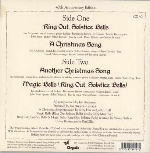Jethro Tull Ring Out, Solstice Bells - RSD16 7" vinyl single (7 inch record / 45) UK TUL07RI863748