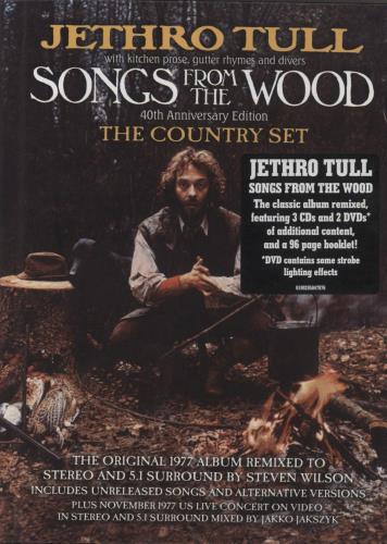 Jethro Tull Songs From The Wood: 40th Anniversary Edition - The Country Set 5-CD album set UK TUL5CSO861767