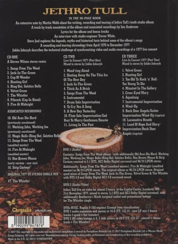 Jethro Tull Songs From The Wood: 40th Anniversary Edition - The Country Set 5-CD album set UK TUL5CSO861767